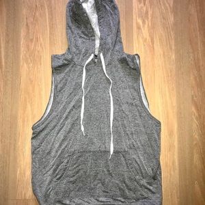 Rue 21 Grey Muscle Tank Hoodie
